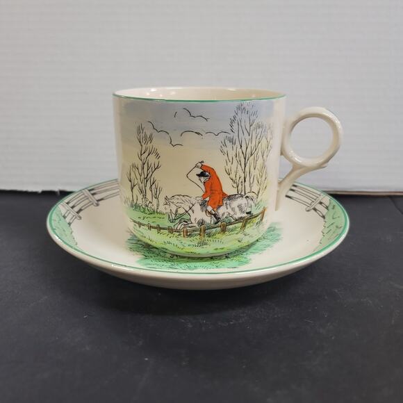 Burleigh Other - Hunter cup saucer Burleigh Davenport Oversized Mug and Saucer